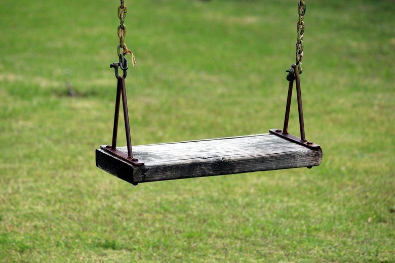 An empty swing, child labor snatches right to play and learn from children