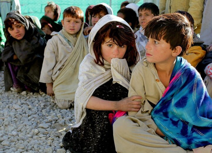 Afghan refugee children