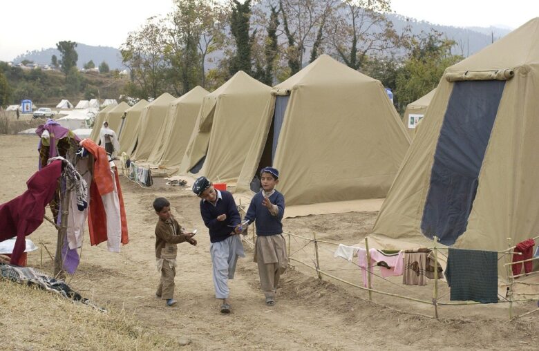 Shinkiari Afghan refugee camp in Pakistan